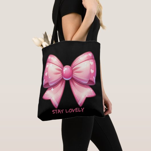 Pretty Pink Bow Tote Bag Tasche (Von Nahem)