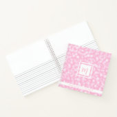 Pretty Pink Bubbles Monogram Square Notizblock (Innenseite)