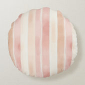 Pretty Pink Butterflies Baby Shower Rundes Kissen (Rückseite)