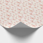 Pretty pink butterflies geschenkpapier (Ecke)