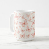 Pretty pink butterflies kaffeetasse (Vorderseite Links)