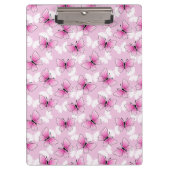 Pretty Pink Butterfly Clipboard Klemmbrett (Vorderseite)