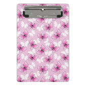 Pretty Pink Butterfly Mini Clipboard Klemmbrett (Vorderseite)