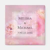 Pretty Pink Carnations Save the Date Wedding