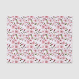 Pretty Pink Cherry Blossom Flowers Bridal Shower Seidenpapier