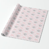 Pretty Pink Confirmation Party Personalized Geschenkpapier (Ungerollt)