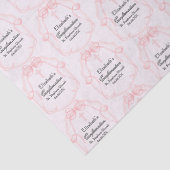 Pretty Pink Confirmation Party Personalized Seidenpapier (Detail)