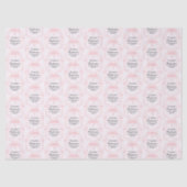 Pretty Pink Confirmation Party Personalized Seidenpapier (Vorderseite)