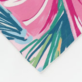 Pretty Pink Coquette Bow And Tree Sprig Pattern Fleecedecke (Ecke)