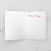 Pretty Pink Dianthus Greeting Card Dankeskarte (Innenseite)