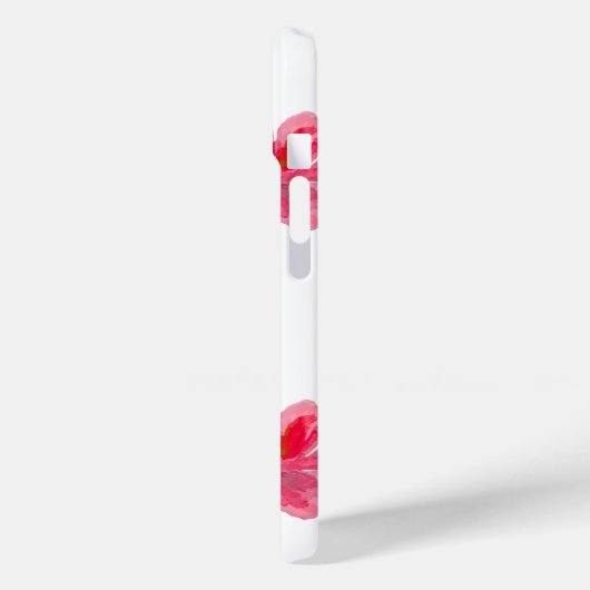 pretty pink flower phone case (Rückseite / Links)