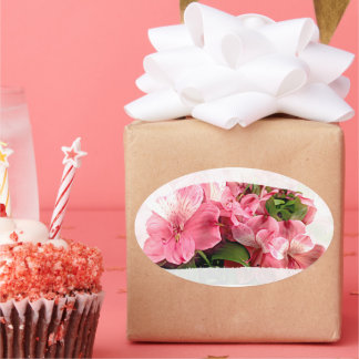 Pretty Pink Flower Sticker