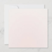 Pretty pink flowers Budget Wedding Invitation Einladung (Rückseite)
