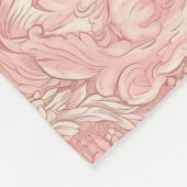 Pretty Pink French Parisian Design Fleecedecke (Ecke)