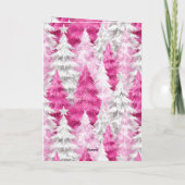 Pretty Pink Glam Christmas Ornament Karte (Rückseite)