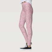 Pretty Pink Glitzy Glitter Sparkle Leopard Leggings (Links)