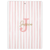 Pretty Pink Gold Confetti Bow  Klemmbrett (Rückseite)