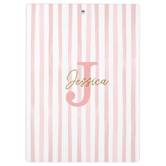 Pretty Pink Gold Confetti Bow  Klemmbrett (Rückseite)