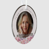 Pretty Pink Hydrangea Remembrance Memorial Ornament (Vorderseite)
