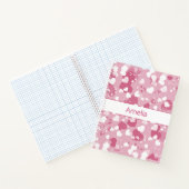 Pretty Pink Love Heart Personalized Notizblock (Innenseite)