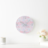 Pretty Pink Mermaid scale WALL CLOCK Runde Wanduhr (Zuhause)