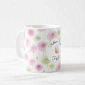 Pretty Pink Mint Ranunculus   Kaffeetasse (Vorderseite Links)
