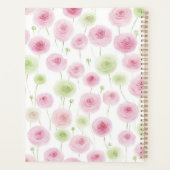 Pretty Pink Mint Ranunculus Quote Planer (Rückseite)
