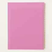 Pretty Pink Monogram Planner Planer (Rückseite)