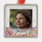 Pretty Pink Peonies Remembrance Keepsake Ornament Aus Metall (Vorne)