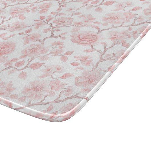 Pretty Pink Roses Floral Bridal Shower Schneidebrett (Ecke)