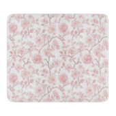 Pretty Pink Roses Floral Bridal Shower Schneidebrett (Vorderseite)