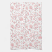 Pretty Pink Roses Floral Geschirrtuch (Vertikal)