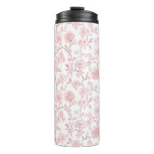 Pretty Pink Roses Floral Thermosbecher (Vorderseite)