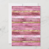 Pretty Pink Seashell and Pearls Wedding Einladung (Rückseite)