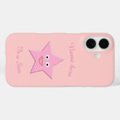 Pretty Pink Star Custom Case-Mate iPhone Hülle (Rückseite (Horizontal))