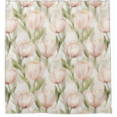 Pretty Pink Tulip Flowers Duschvorhang (Vorderseite)
