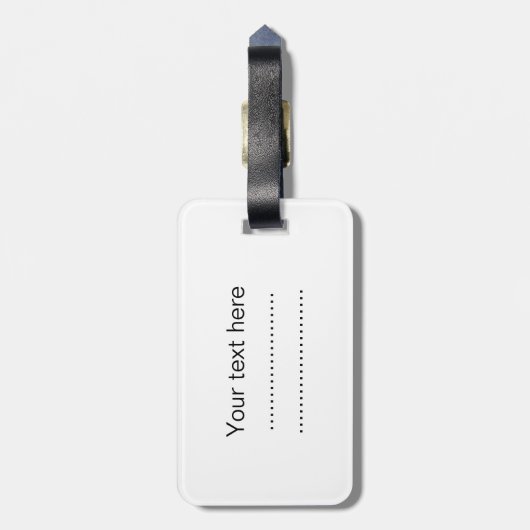 Pretty Pink und White Rose Flower Bushes. Floral, Gepäckanhänger (Rückseite vertikal)