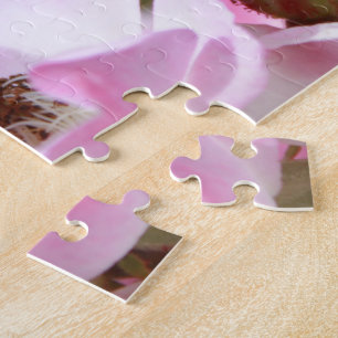 pretty pink wild rose flowers for ladies puzzle