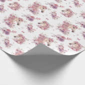 Pretty Ponies and Petals Horse Wrapping Paper Geschenkpapier (Ecke)