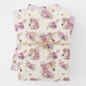 Pretty Ponies and Petals Horse Wrapping Paper Geschenkpapier Set (Beispiel)