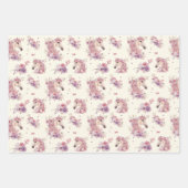 Pretty Ponies and Petals Horse Wrapping Paper Geschenkpapier Set (Vorderseite)