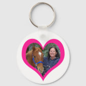 Pretty Pony in Pink Valentine's Day Schlüsselanhänger (Rückseite)