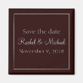 Pretty Purple Chic Save the Date Magnet (Vorne)