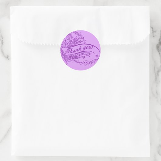 Pretty Purple Danke, Stickers (Tasche)