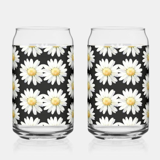 Pretty Purple Dotted Daisy's Dosenglas (Rechts)