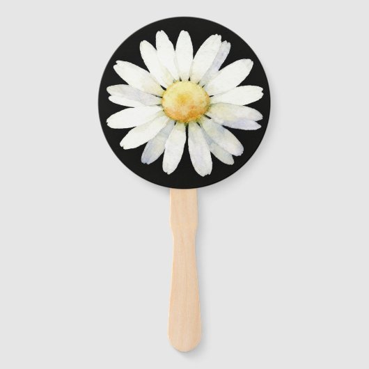 Pretty Purple Dotted Daisy's Fächer (Vorderseite)