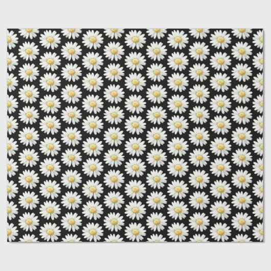 Pretty Purple Dotted Daisy's Geschenkpapier (Flach)