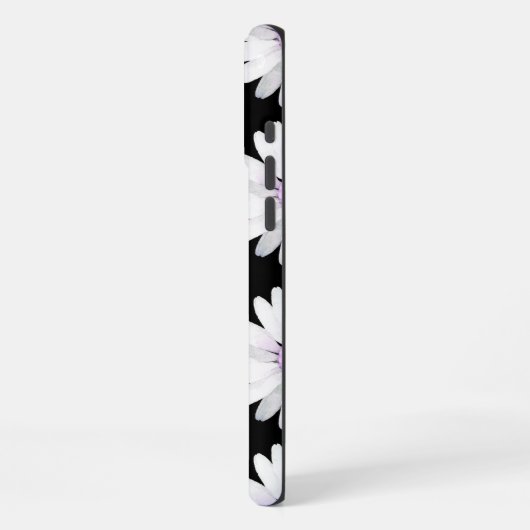 Pretty Purple Dotted Daisy's iPhone Hülle (Linke Seite)