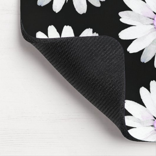 Pretty Purple Dotted Daisy's Mousepad (Ecke)