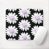 Pretty Purple Dotted Daisy's Mousepad (Mit Mouse)